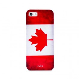 Puro Cover iPhone 5 / 5S / SE   canada Flag   Logo Bianco