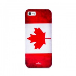 Puro Cover iPhone 5 / 5S / SE   canada Flag   Logo Bianco
