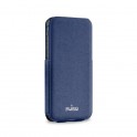 Puro Custodia Ultra Slim Con Flip Vert  Iphone 5 / 5s / SE Ecopelle Blu