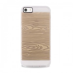 Puro Custodia Tpu   golden Fiber   Iphone 5 / 5s / SE  Base Trasparente Grafica Oro