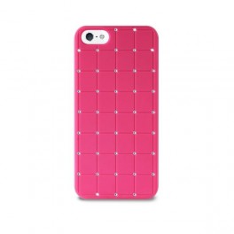Puro Easy Chic Custodia Iphone 5/5s/SE   square   Rosa Con Brillanti