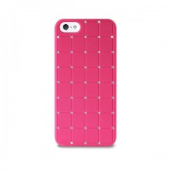 Puro Easy Chic Custodia Iphone 5/5s/SE   square   Rosa Con Brillanti