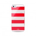 CUSTODIA IPHONE IPC5STRIPERED ARGENTO/ROSSO