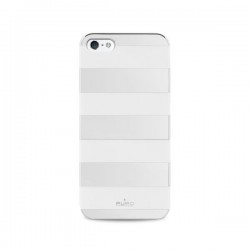 CUSTODIA IPHONE IPC5STRIPESIL  STRIPE  ARGENTO/BIANCO
