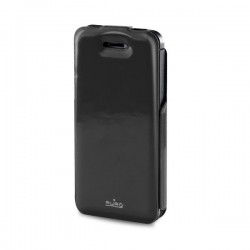 Puro Custodia   vip   Con Flip Vert  Iphone 5/5s/SE Nero Interno Verde