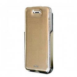 Puro Custodia   vip   Con Flip Vert  Iphone 5/5s/SE Oro Interno Grigio
