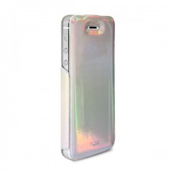 Puro Custodia   vip   Con Flip Vert  Iphone 5/5s/SE Argento Interno Grigio