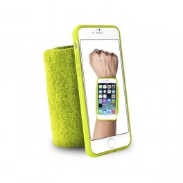Puro Custodia Da Polso   running Band   Iphone 6 / 6s Con Taschina Verde