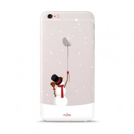 Puro Custodia Ultra Silm  03  per iPhone 6 Plus/ 6s Plus Merry Snowman Trasparente