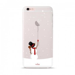 Puro Custodia Ultra Silm  03  per iPhone 6 Plus/ 6s Plus Merry Snowman Trasparente