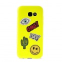 Puro Cover in TPU per Samsung Galaxy A5 2017 5 2   Patch Mania  con 5 Patch Inclusi Verde Lime