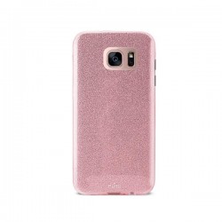 Puro Cover PC+TPU Shine per Samsung Galaxy S7 Edge Oro Rosa