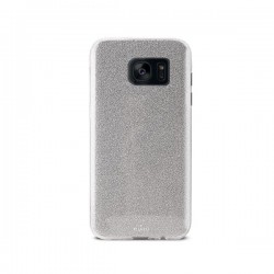 Puro Cover PC+TPU Shine per Samsung Galaxy S7 Edge Argento