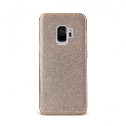 Puro Cover PC+TPU Shine per Samsung Galaxy S9 5 8  Oro