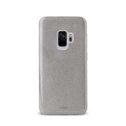 Puro Cover PC+TPU Shine per Samsung Galaxy S9 5 8  Argento