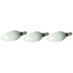 KIT 3 OLIVA LED 4,5W E14 L CAL 