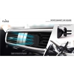 Puro Supporto Universale Magnetico da Auto con snodo per Ventole Areazione,  Rotate Magnet Holder 
