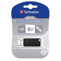 VERBATIM PIN STRIPE PENDRIVE USB 8GB 2 0 