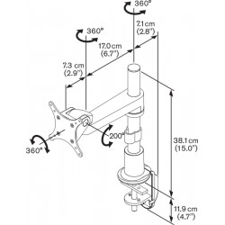 Supporto per monitor da scrivania 