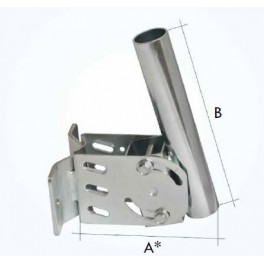 Staffa da muro con tubo 