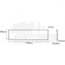 Pan Led 30x120 40W 4000k corr cost 700mA 