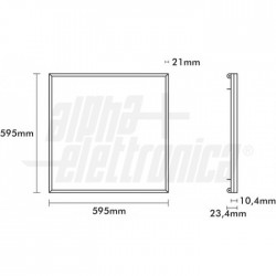 Pan Led 60x60 40W 6000K 100lm/W 