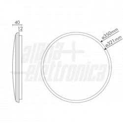 PLAFONIERA LED 25W 4000K 100 2 