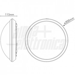 PLAFONIERA LED 16W IP44 D30CM 