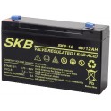 BATTERIA AL  PIOMBO SKB 6V/12A FAST 4,8 	151 x 50 x 95  101 mm