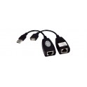 AMPLIFICATORE SEGNALE USB2 0  RETE ETHER CONVERTITORE DA USB A CAVO RETE 60 METRI