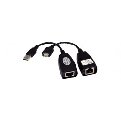 AMPLIFICATORE SEGNALE USB2 0  RETE ETHER CONVERTITORE DA USB A CAVO RETE 60 METRI
