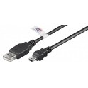 CAVO USB TIPO A  USB TIPO MINI B 1,8MT GOOBAY NERO