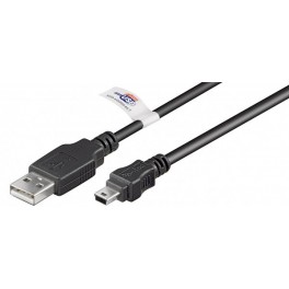 CAVO USB TIPO A  USB TIPO MINI B 1,8MT GOOBAY NERO