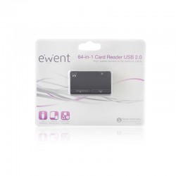CARD READER ALL IN ONE RUBBER USB 2 0 64 IN 1