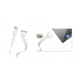 CAVO FLAT APPLE IPHONE/IPAD/ IPOD 3MT BIANCO