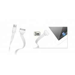 CAVO FLAT APPLE IPHONE/IPAD/ IPOD 3MT BIANCO