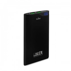 Puro Batteria Esterna Permium Fast Charger Universale 6000mAh 2USB 2 1A Li Poly Nero
