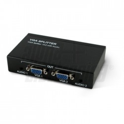 Splitter video VGA con audio da 1 a 2 