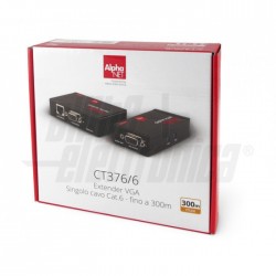 EXTENDER VGA+AUD TX+RX SINGOLO 