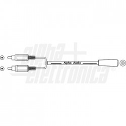 CAVO AUDIO 2X RCA   1 PR 3,5ST 