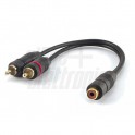 CAVO 2 SPIN RCA AUDIO A PRESA RCA 0,2m Cavo da 2 spine RCA Audio a presa RCA Audio   0,2m
