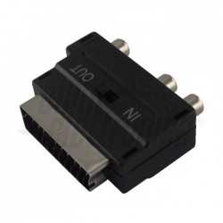 ADATTATORE  SCART IN OUT 