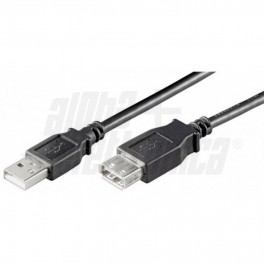 CAVO SP USB A PR USB A 2 0 5m NERO POLYB PROLUNGA USB 5  METRI