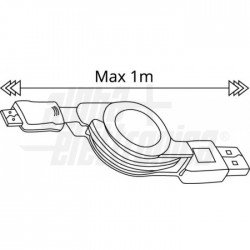 Cavo USB A   MicroUSB 1m avvoe 