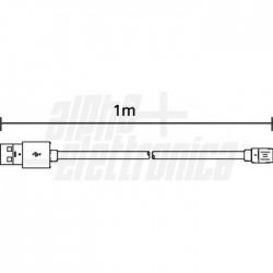 CAVO MICRO USB 1mt NERO 