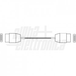 CAVO 2xSP USB C 1m NERO POLYBAG 