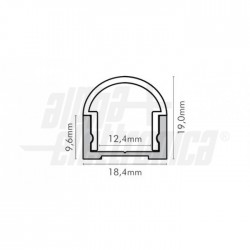 Prof allumcover PC opaco Rot 2m pr/pz 