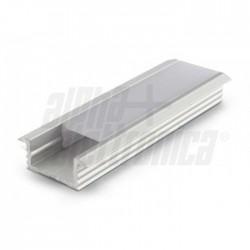 Profilo allum e cover PC trasp  2m pr/pz 