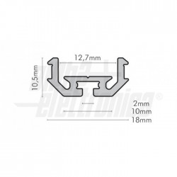 Prof allum barre 2m imb industr 60 pr/pz 
