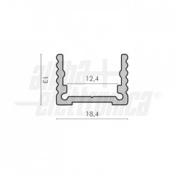 Profilo all barre2m H13 imb ind 86 pr/pz 